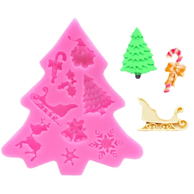 Christmas Tree DIY Silicone Fondant Baking Mold
