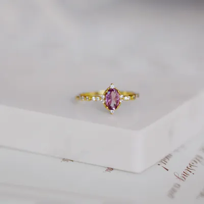Silver Plated Inlaid Ring For Women
