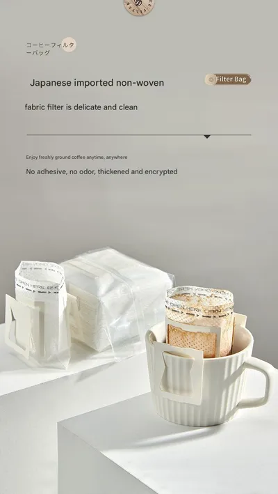 Disposable Coffee Filter Bags Pour-Over Coffee Grounds Filter Paper Imported Drip Coffee Filter Bags Coffee Filter Paper Drip Filter Paper
