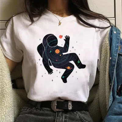 Creative Personality Printing Student Short Sleeve