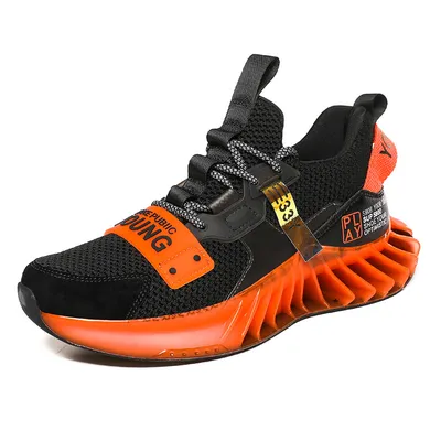 Knife Edge Socks Shoes Men's Shoes Flying Knitted Large Size