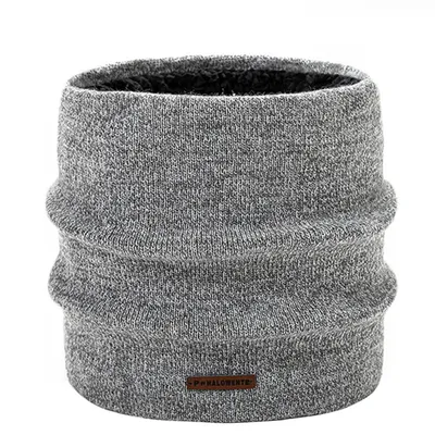 Outdoor Men's Knitted Thermal Pullover Scarf