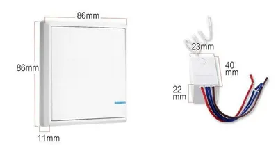 Wireless Remote Control Switch Panel Wiring Free 220 V Intelligent Control Power Supply Lamp Household Remote Dual Control Random Paste