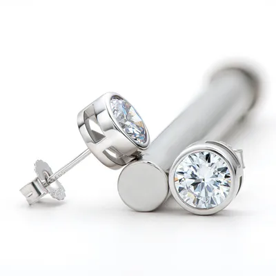 0.51 Carat Moissanite Stud Earrings