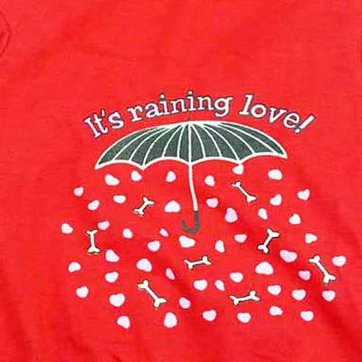Pet Clothes Printed Umbrella Cotton Jersey Raglan Small Dog T-shirt