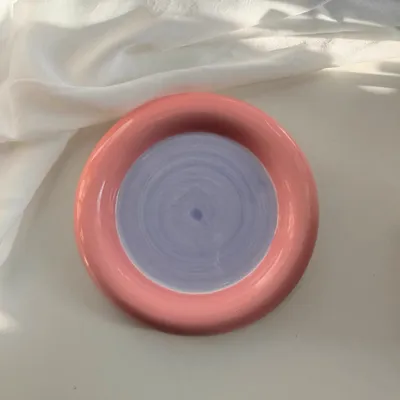 Ins Cream Chubby Cute Flower Creative Breakfast Plate Ceramic Plate