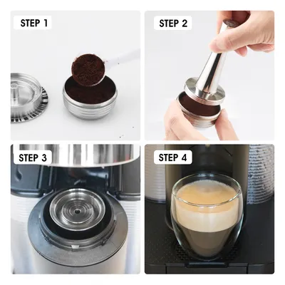 Refillable Stainless Steel Coffee Capsule Pod