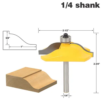 1PC 1/4" Shank Raised Panel Router Bit Ogee