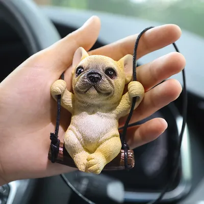 Bulldog Automobile Hanging Ornament Rearview Mirror