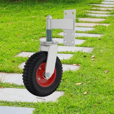 8 Inch Spring Loaded Gate Caster Heavy Duty Gate Wheel For Metal Gates Wooden Gates