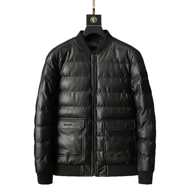 New Coat Men's Winter Korean Leather Fashion Jacket To Keep Warm