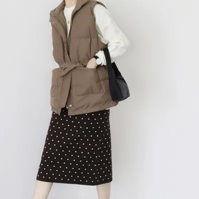 Autumn And Winter Down Cotton Vest Vest Women's Stand Collar Sleeveless