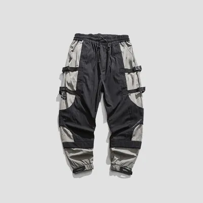 Men's Buckle-foot Personality Buckle Belt Overalls