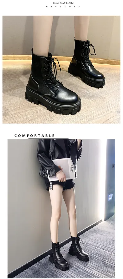 Autumn and winter breathable high-top Martin boots
