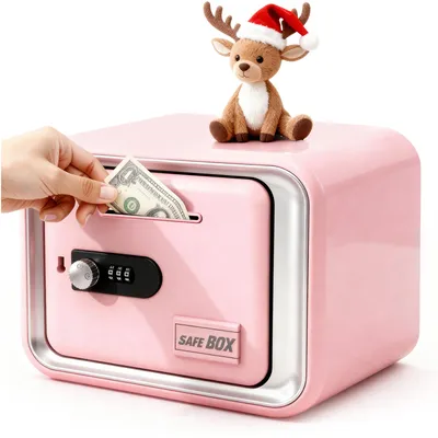 Pink Combination Lock Piggy Bank  Children's Money Bank Gift Fostering Saving Habits