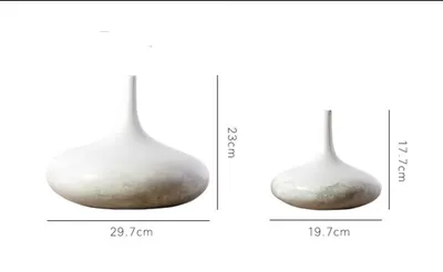 Nordic Ceramic Vase Creative Floral Decoration Living Room Model Room Soft Decoration Modern American Crafts