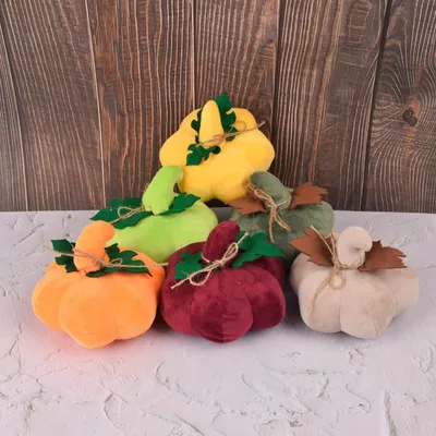 Fabric Pumpkin Party Scene Decoration Supplies