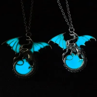 Glowing Dragon Pendant Necklace