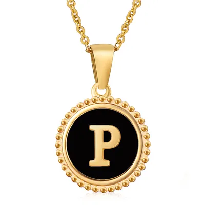 Fashion Stainless Steel Letter Necklace Female