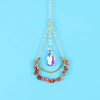 Crystal Moon Water Drop Pendant Lighting Pendant Crystal Accessories
