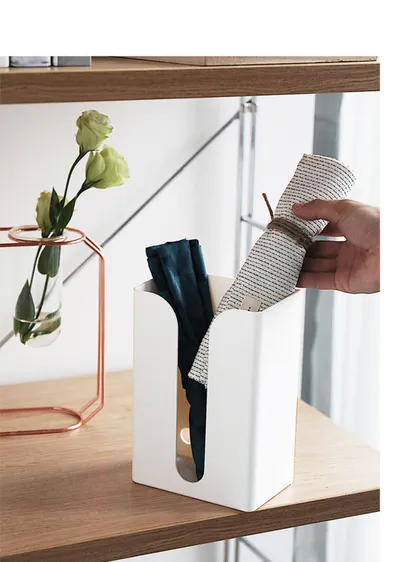 Kitchen tissue box seamless wall-mounted