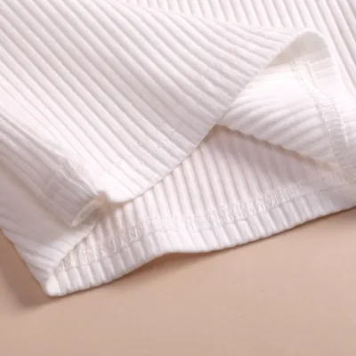 Baby Flounced Sleeve Top Shorts Two-piece Set