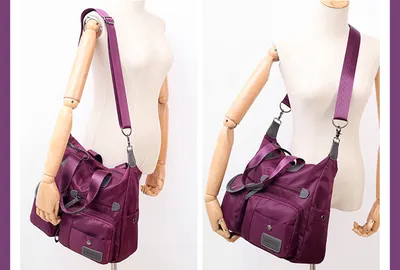 Large Capacity Multi-pocket Shoulder Bag For Women Nylon Waterproof Handbags Female Casual Commuting Messenger Crossbody Bags
