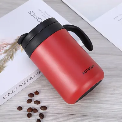 Stainless Steel Mug Portable Couple Style With Handle