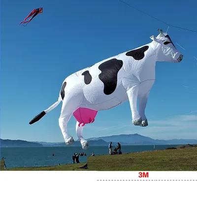Mechanical Nylon Cloth Soft Cow Kite Pendant