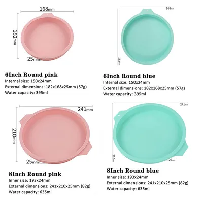6 inch 8 inch rainbow cake baking pan