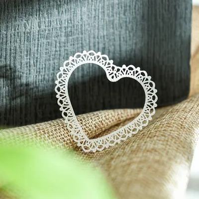 Hand made lace paper hand account material