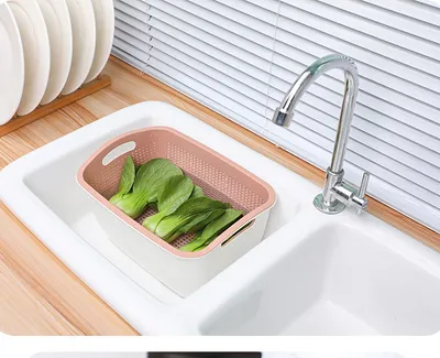A basket for washing vegetables and fruit
