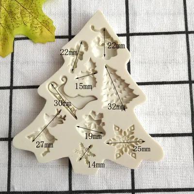 Christmas Tree DIY Silicone Fondant Baking Mold