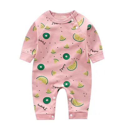 Baby Romper Long Sleeve Cartoon Printing Spring Autumn