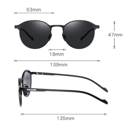 Polarized Metal Sunglasses Glasses Fashion Colorful Half Frame