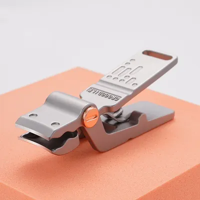Stainless Steel Powder Die-cast Nail Clippers Large Opening Anti-splash