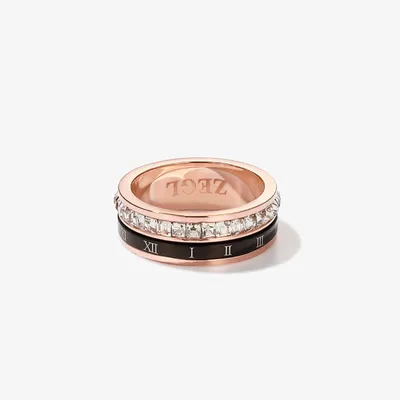 Japanese light luxury titanium steel ring