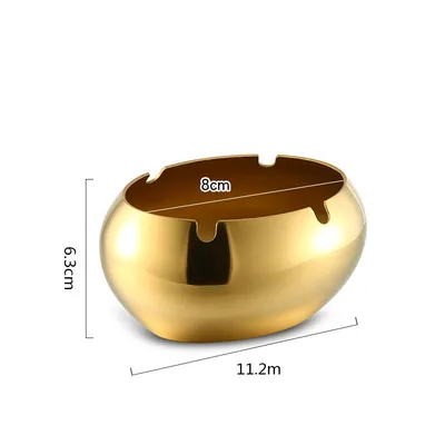Thickened Stainless Steel Ashtray With Lid