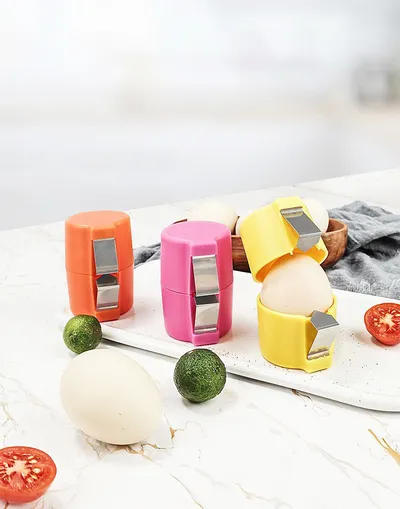Egg Shell Opener For Hard Boiled Eggs Egg Peeler Tool Handheld Egg Topper Cutter Tool Easy Egg Cracker Tool Egg Slicer For Raw And Hard Boiled Eggs Kitchen Gadgets For Cooking And Baking