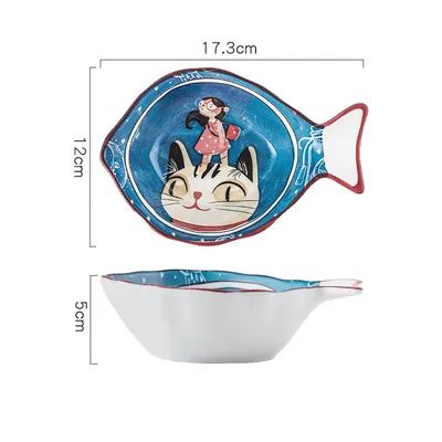 Home Large Nordic Steamed Fish Plate Microwave Available