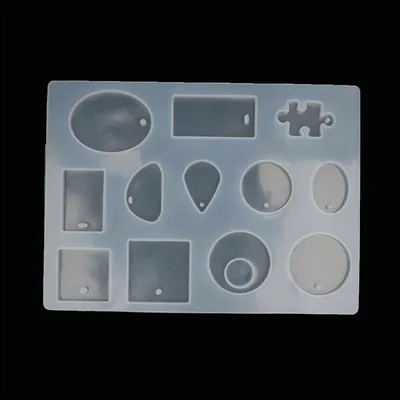 Silicone Earring Pendant Mold Necklace Jewelry Resin Mould Casting Craft Tool