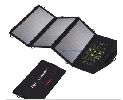 Solar Panels Portable Foldable Waterproof Dual 5V/2.1A USB Solar Panel Charger
