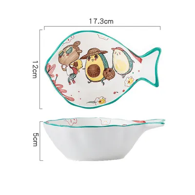 Home Large Nordic Steamed Fish Plate Microwave Available