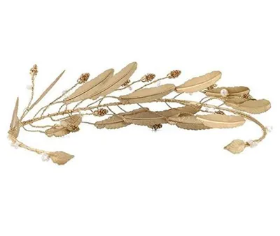 Hair band hair accessories golden leaf forest female