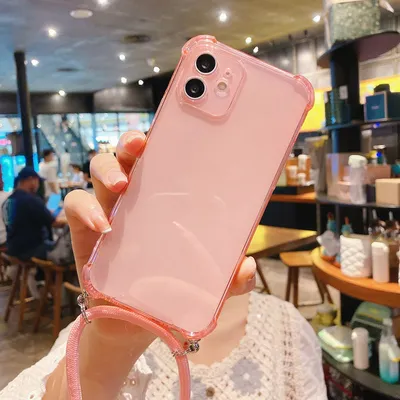 Transparent Lanyard All-inclusive Phone Case
