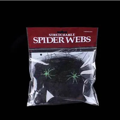 Plush spider web decoration