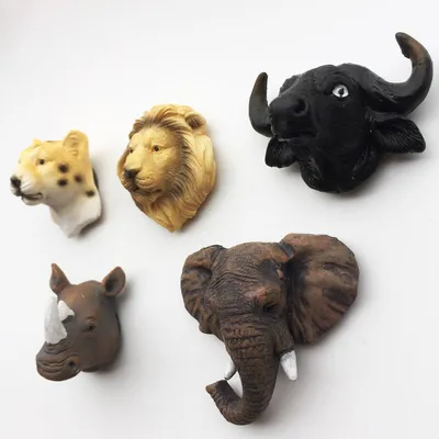 3D Animal Head Craft Magnetic Fridge Magnet