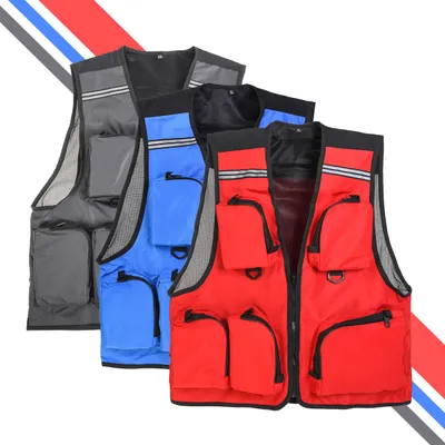 Solid Color Photography Outdoor Vest Fishing Tackle