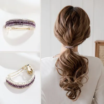 Net red lady side clip hair buckle