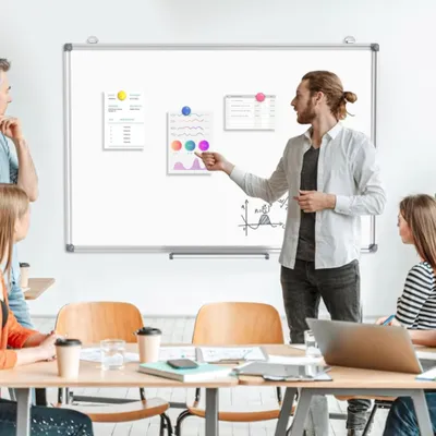 MAGNETIC WHITEBOARD SMALL LARGE WHITE BOARD DRY WIPE NOTICE OFFICE SCHOOL HOME